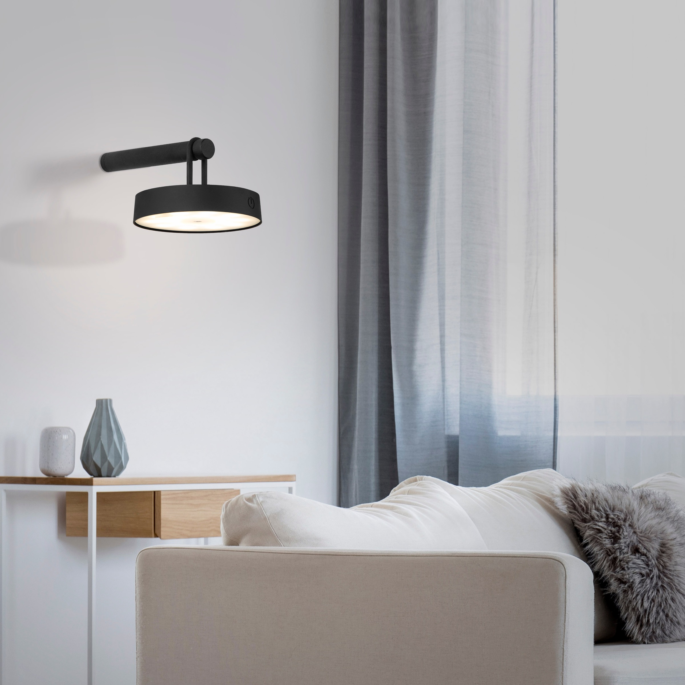 JUST LIGHT Wandleuchte »ARMA«, 1 flammig, Leuchtmittel LED-Modul   LED fest günstig online kaufen