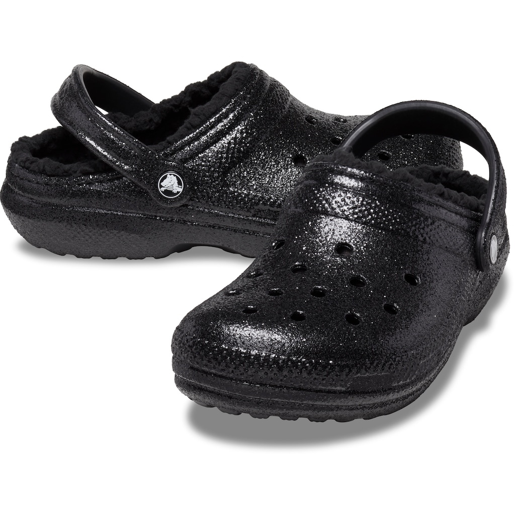 Crocs Clog »Classic Glitter Lined Clog«, für Drinnen und Draußen