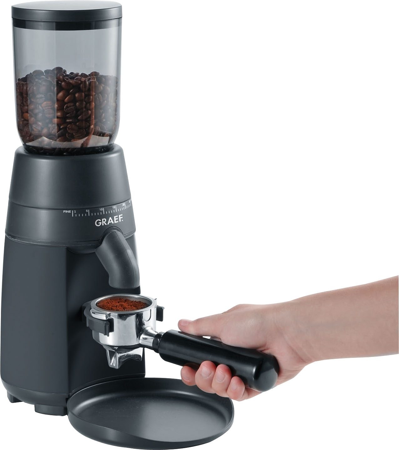 Graef Kaffeemühle »CM 702«, 128 W, Kegelmahlwerk, 250 g Bohnenbehälter