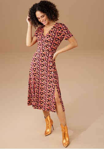 Aniston CASUAL Jerseykleid, mit farbenfrohen Blüten bedruckt - NEUE KOLLEKTION kaufen
