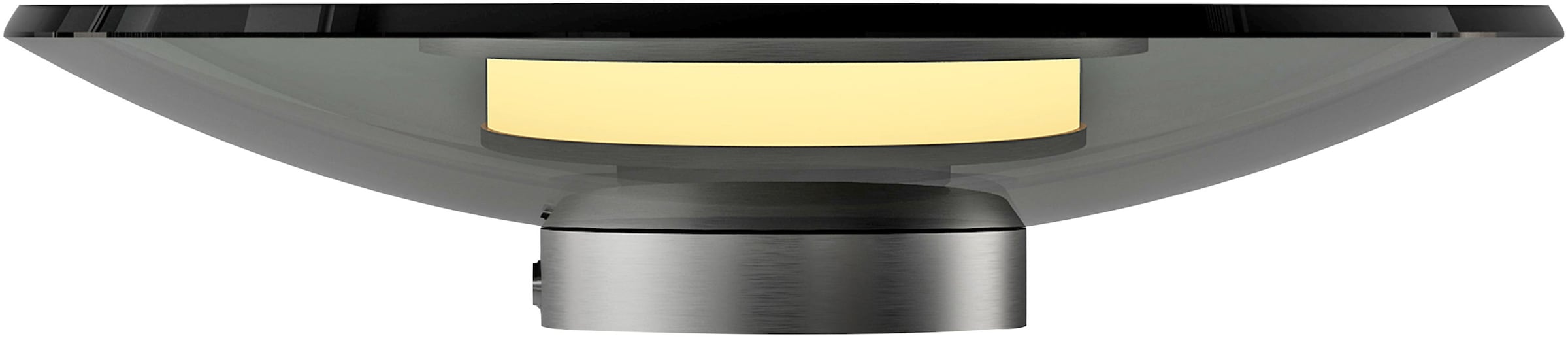 Neuhaus PURE LED Tischleuchte »PURE Moon« LED-Board 1 Stk. Warmweiß Stufenloses dimmen per Touchdimmer, Rauchglas