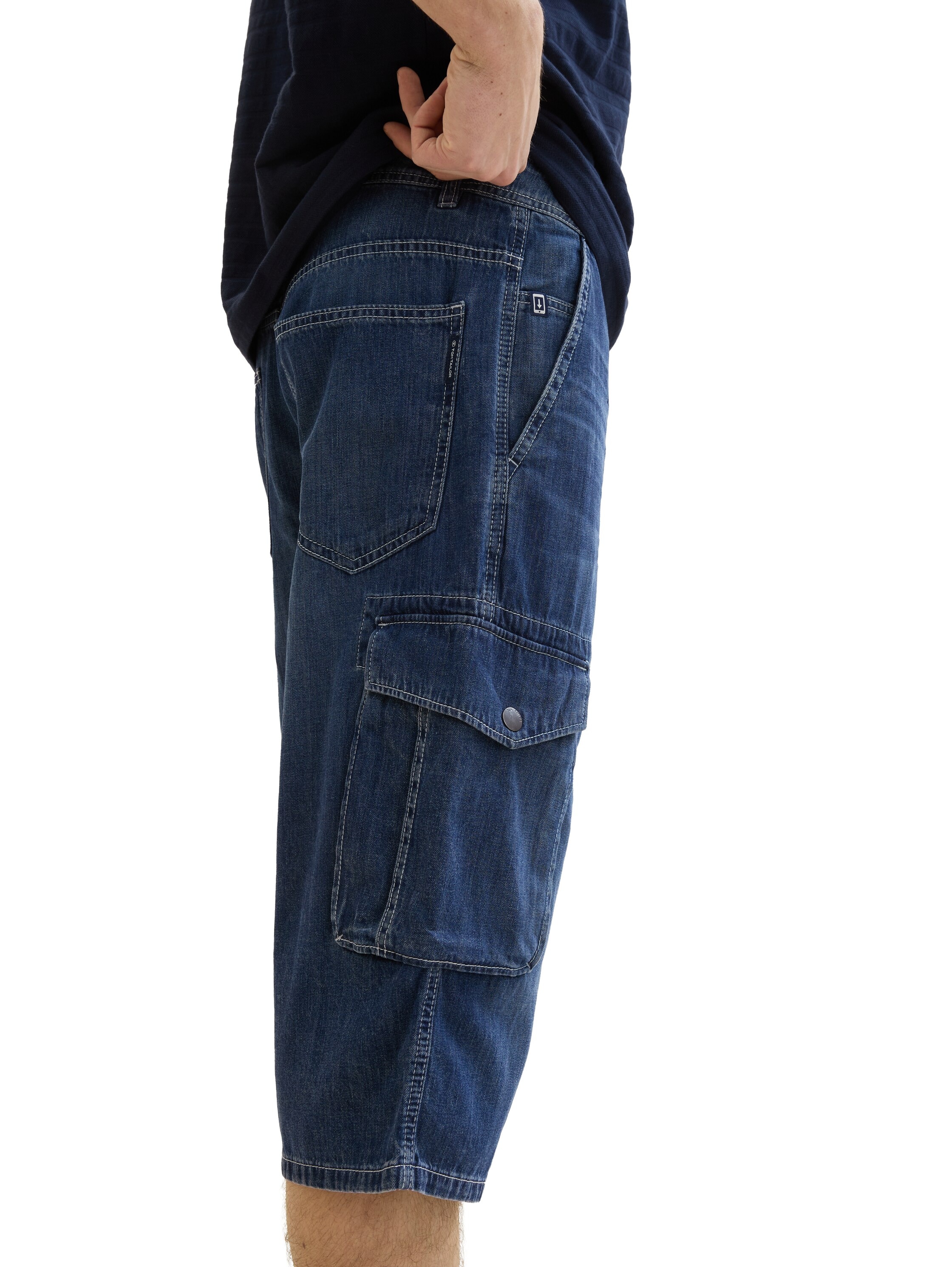 TOM TAILOR Jeansshorts »MORRIS OVERKNEE«, mit recycelter Baumwolle