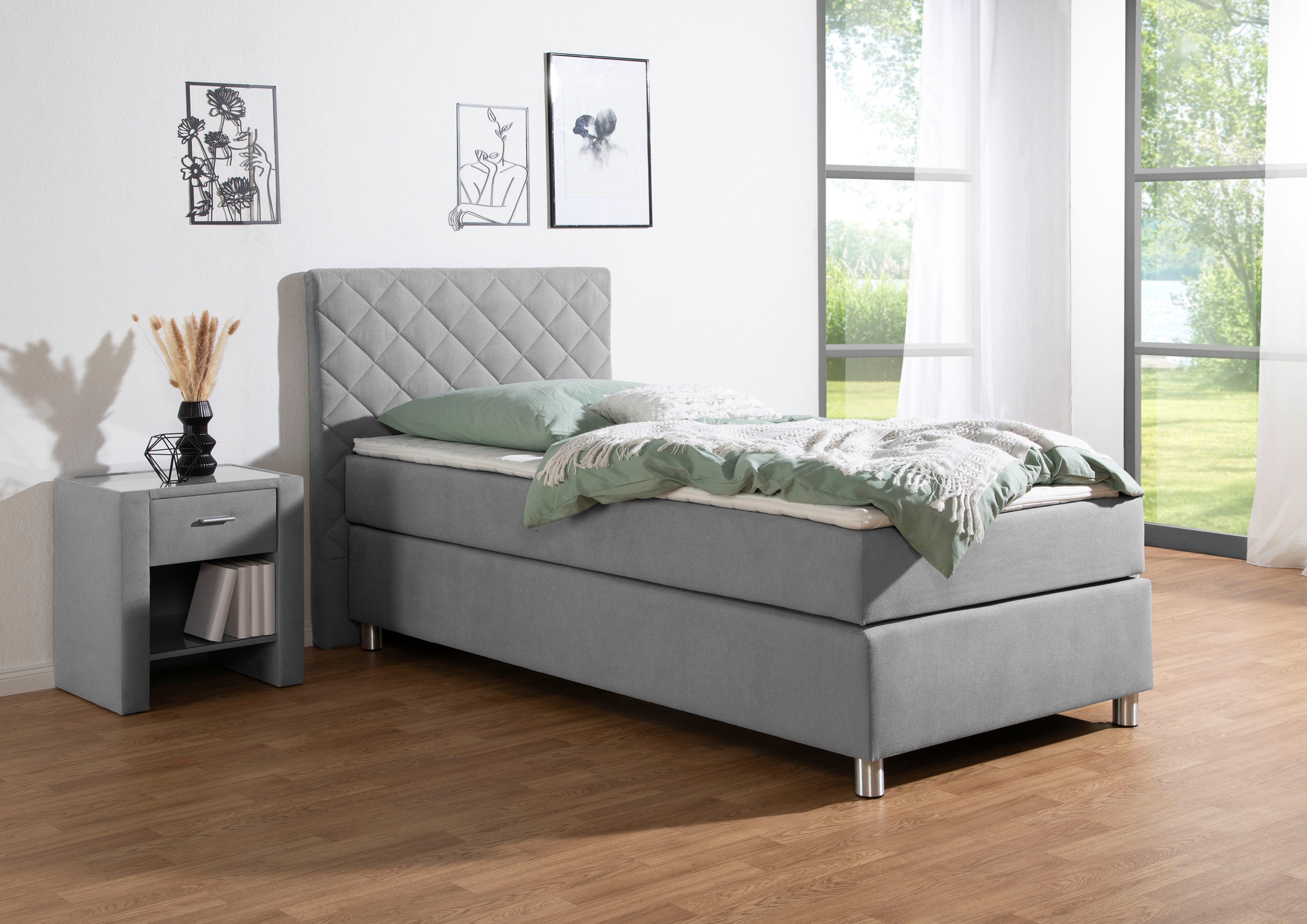 Home affaire Boxspringbett »Bernard, in verschiedenen Breiten« inkl. Topper günstig online kaufen