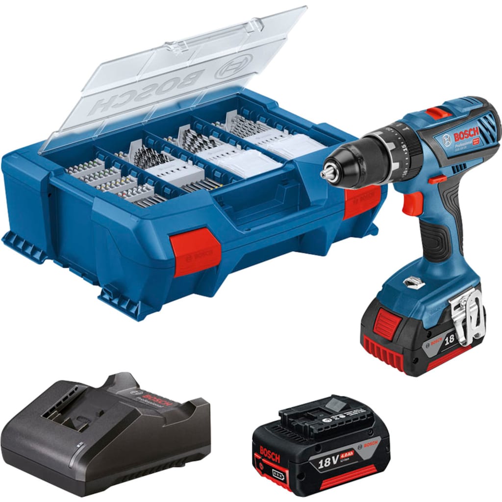 Bosch Professional Akku-Schlagbohrschrauber »GSB 18V-28«, (Set)