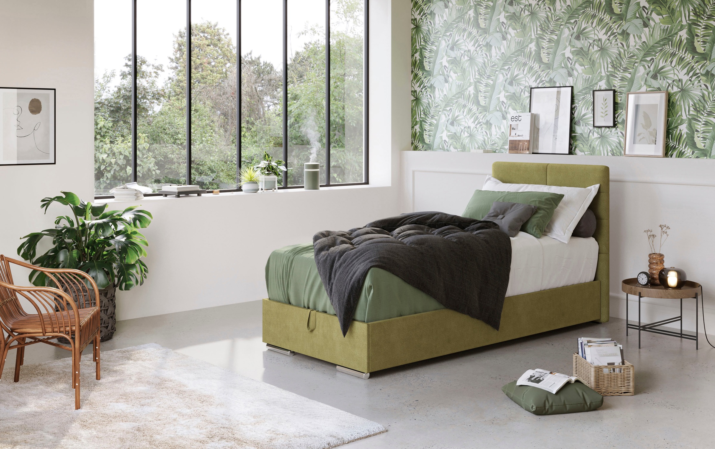 COTTA Boxbett »Tom«, mit Bettkasten, Topper und Zierkissen