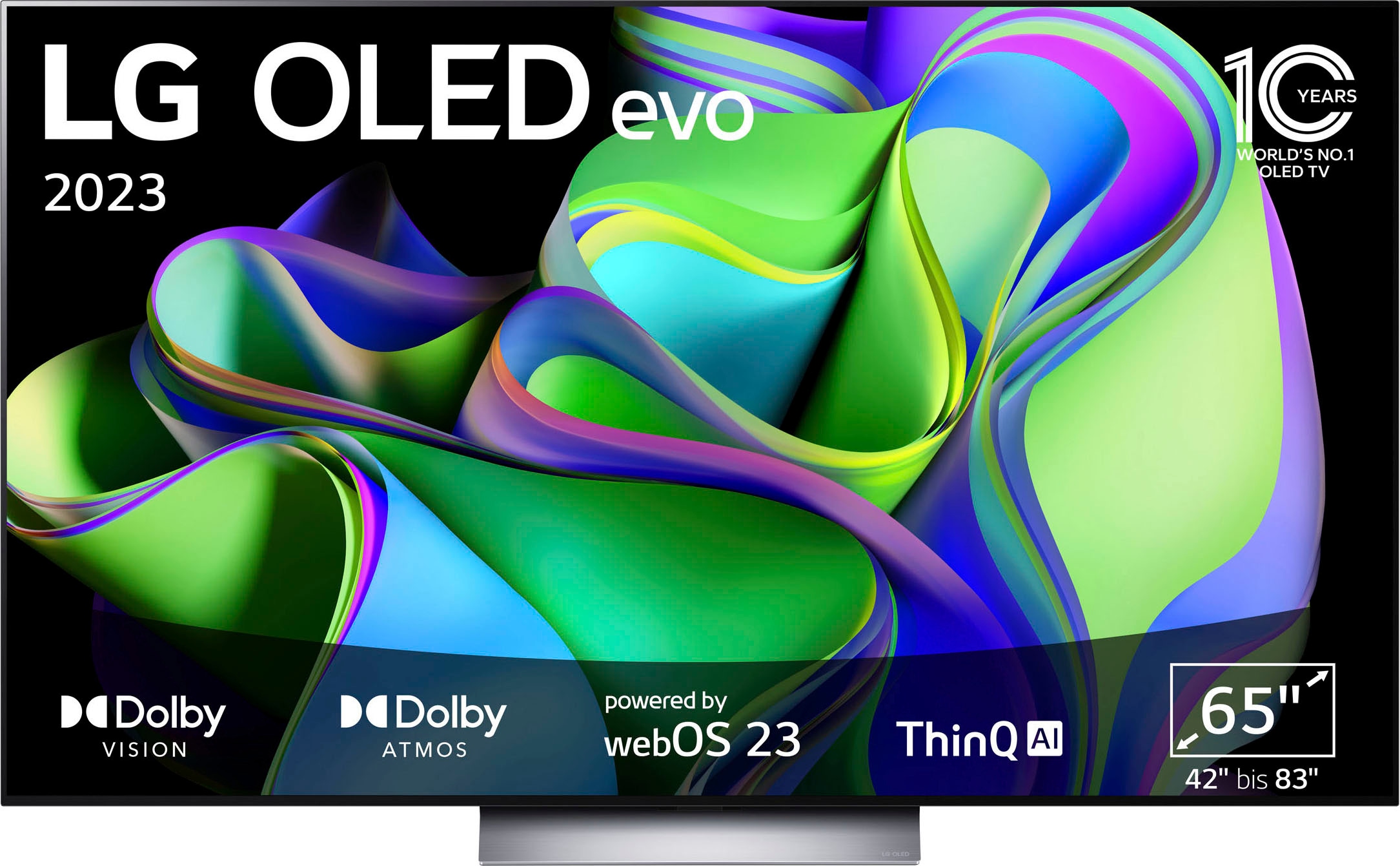 OLED-Fernseher, 165 cm/65 Zoll, 4K Ultra HD, Smart-TV, OLED evo, bis zu 120 Hz, α9...