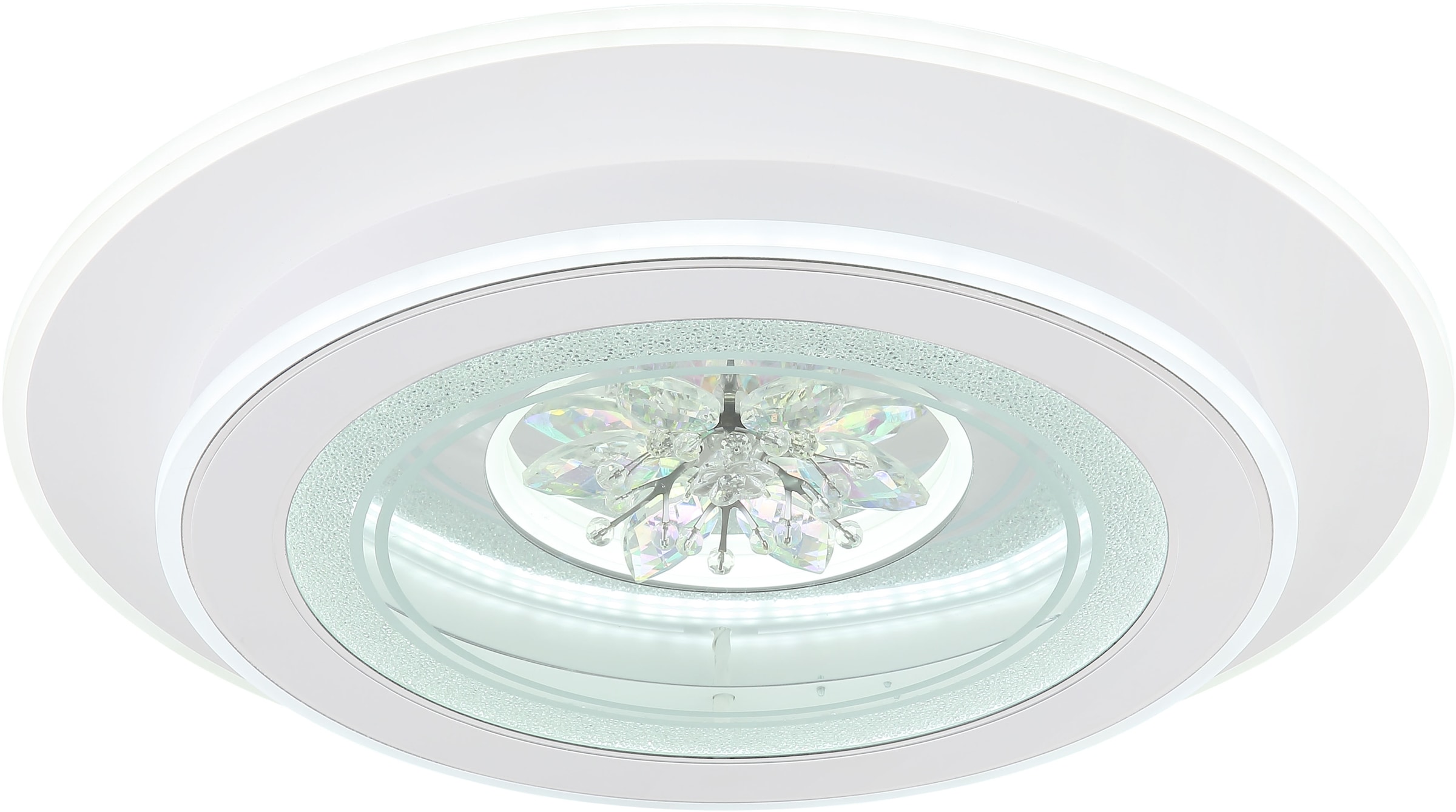 GLOBO LIGHTING LED Deckenleuchte »BLUMA« LED-Modul 1 Stk. Deckenlampe/rund/Wohnzimmer/Schlafzimmer/elegant