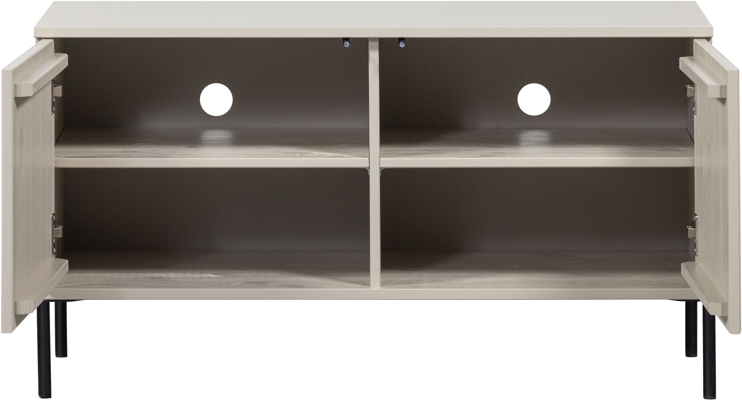 WOOOD Sideboard »New Gravure FSC® Mix holz mit Druckmechanismus H 56 x B 150 x T 44 cm« Das Gravure New TV-Möbel von WOOOD mit Stil, Stauraum und Push-to-Open