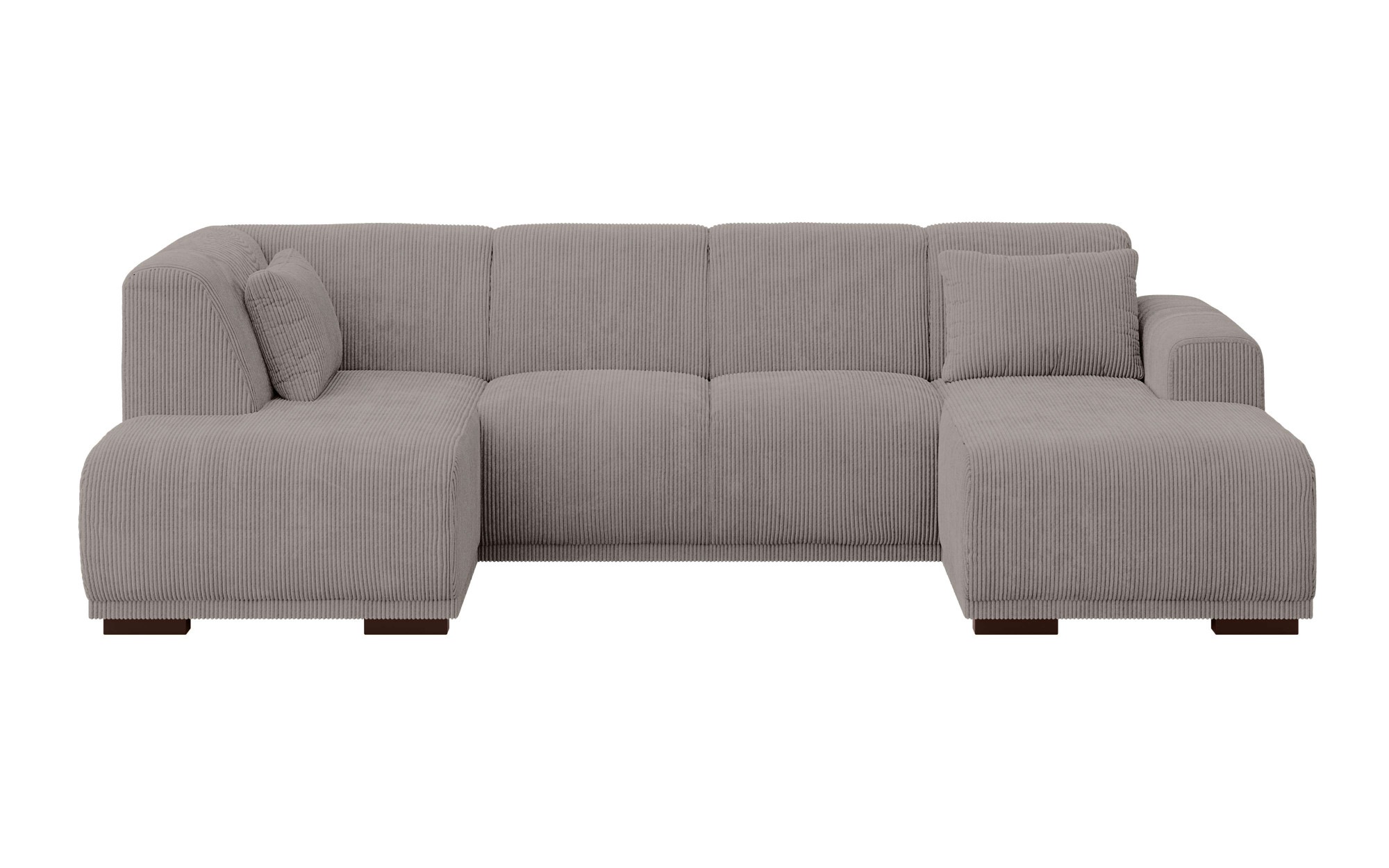 Home affaire Wohnlandschaft »BORNHOLM U-Form mit Recamiere rechts/links, B/T/H: 300/162/85 cm«, U-Form mit Wellenunterfederung, Recamiere rechts oder links bestellbar