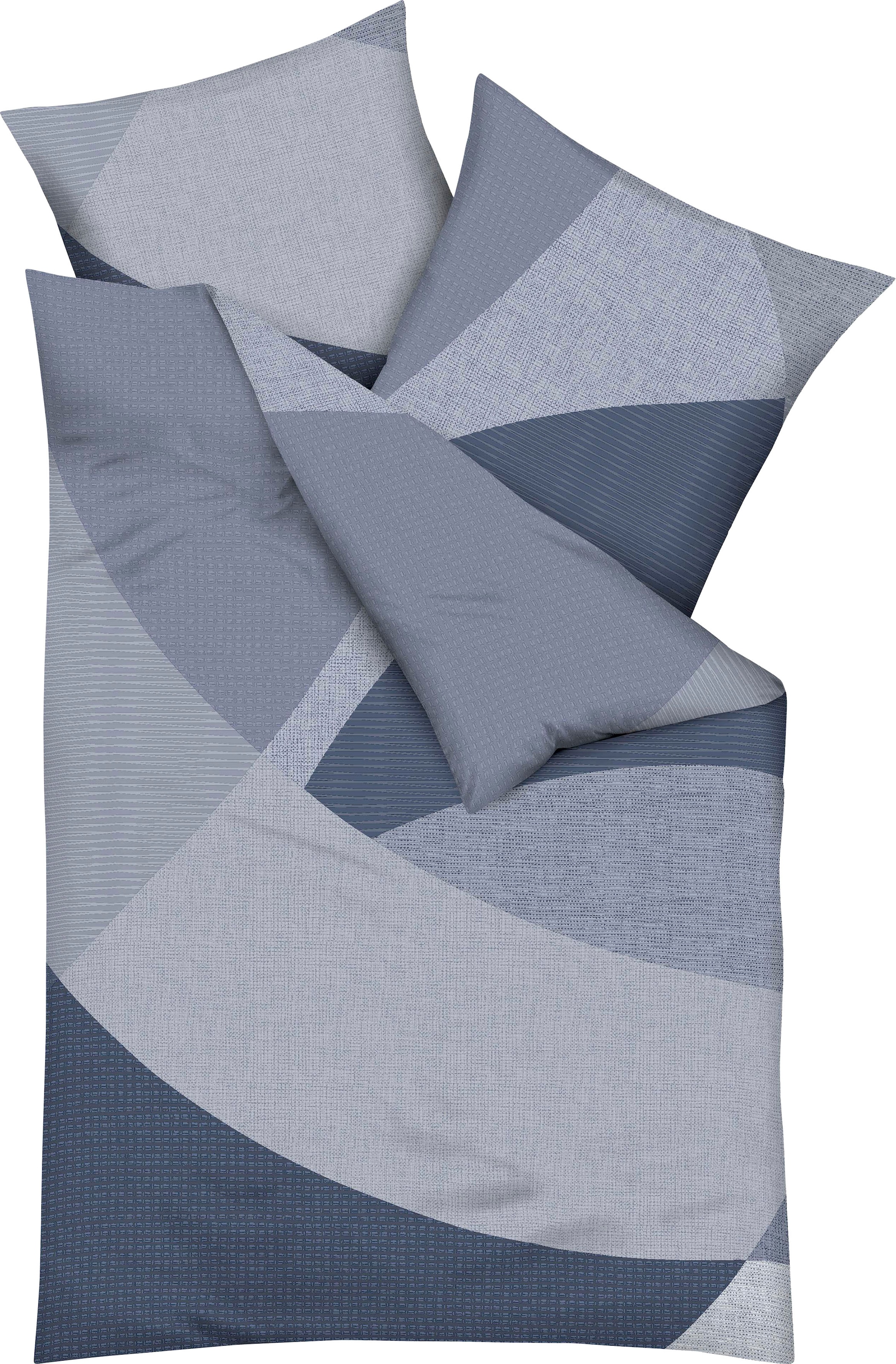 Kaeppel Bettwäsche »Vista«, (2 tlg.), feine Mako Satin Qualität und kuschelige Biber (Flanell), Bettwäsche aus 100% Baumwolle, Bett- und Kopfkissenbezug mit Reißverschluss, STANDARD 100 by OEKO-TEX® zertifiziert, nachhaltig