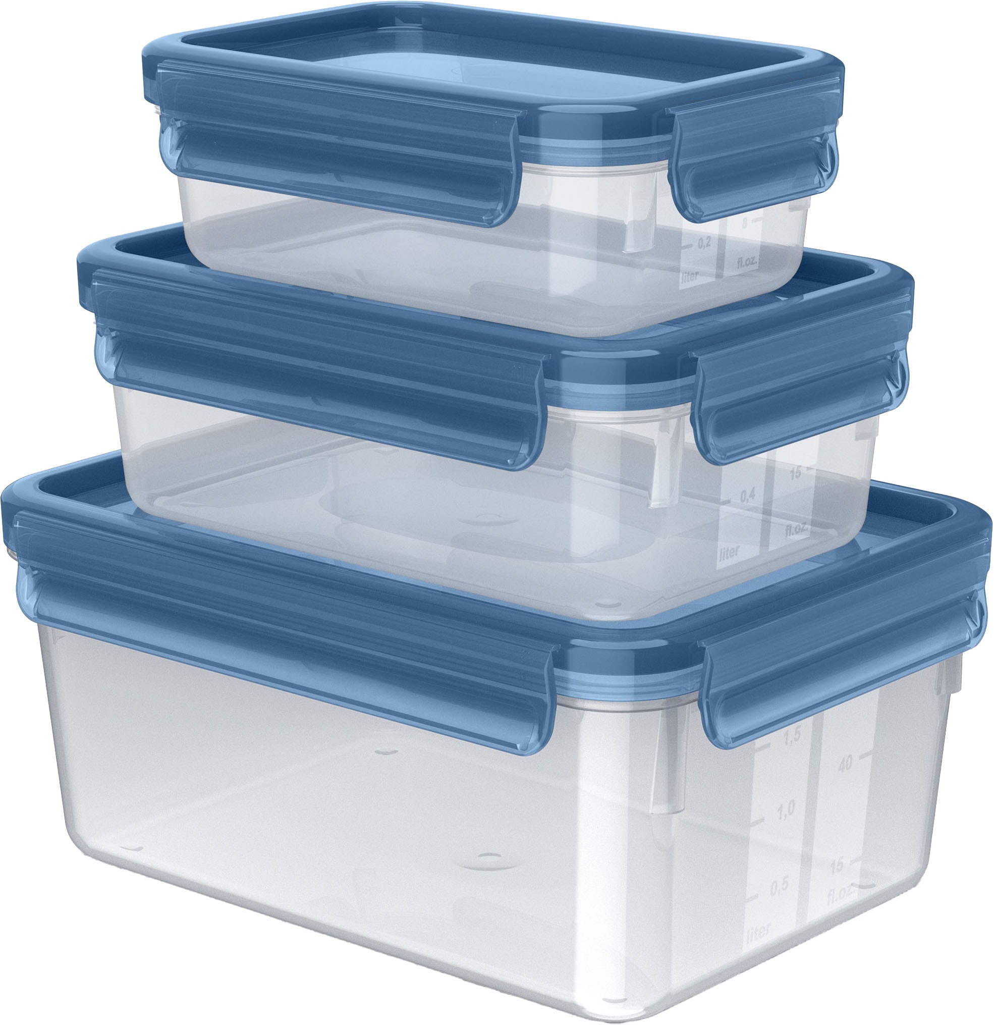 Emsa Frischhaltedose »Clip & Close Eco« Set, 3 Stk. tlg. 0,55/1/2,2 l, 100% günstig online kaufen