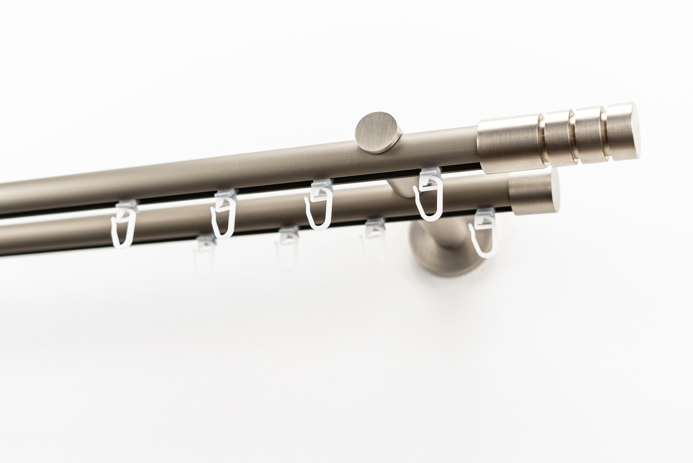 GARESA Gardinenstange »EASY« Ø 20 mm 2 läufig-läufig Wunschmaßlänge günstig online kaufen