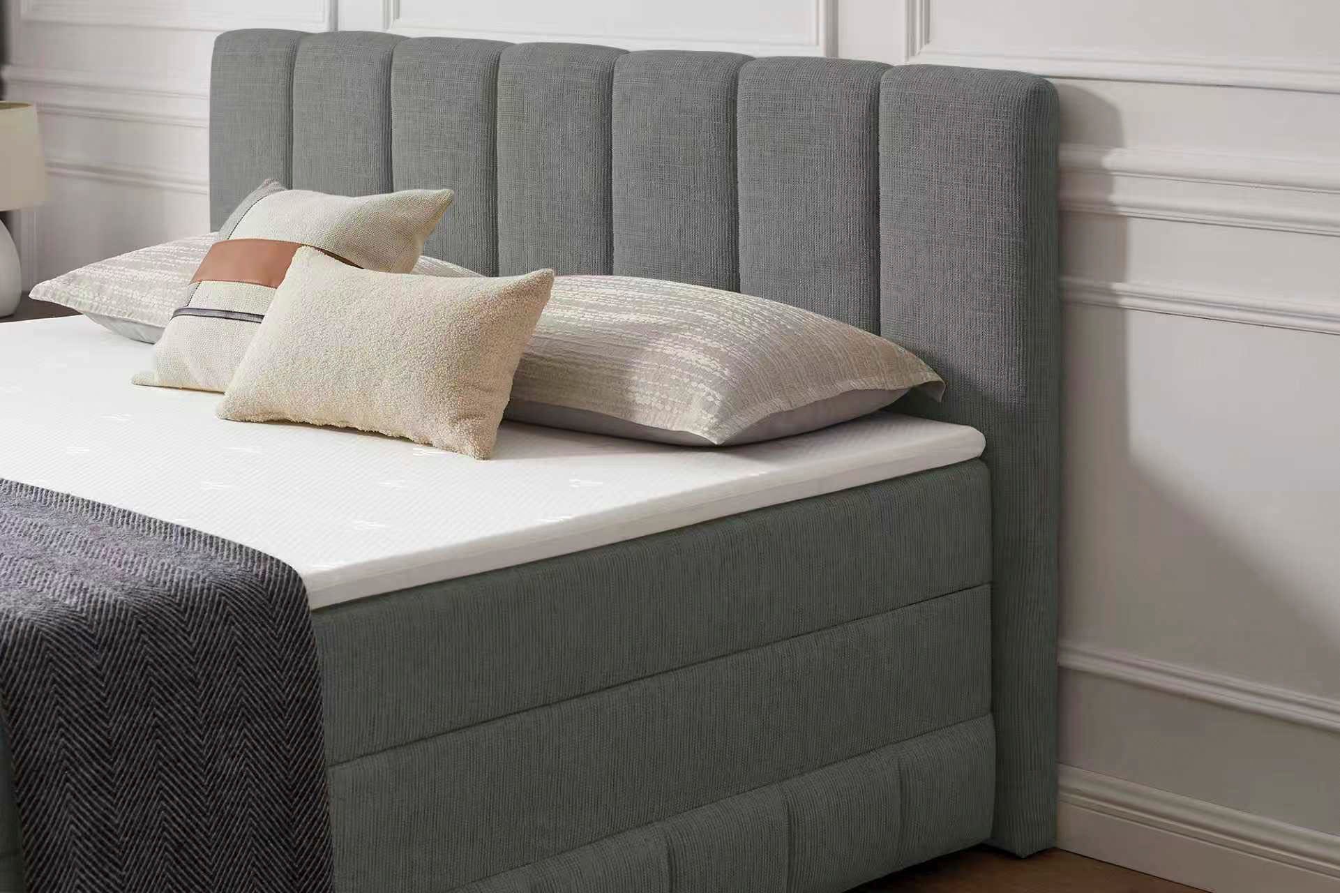 OTTO home Boxbett »Likely inkl. Bettkasten, Liegefläche 180x200 cm, in Boxspring-Optik« inkl. Topper & Aufbauvideo, erhältlich in verschiedenen Farben