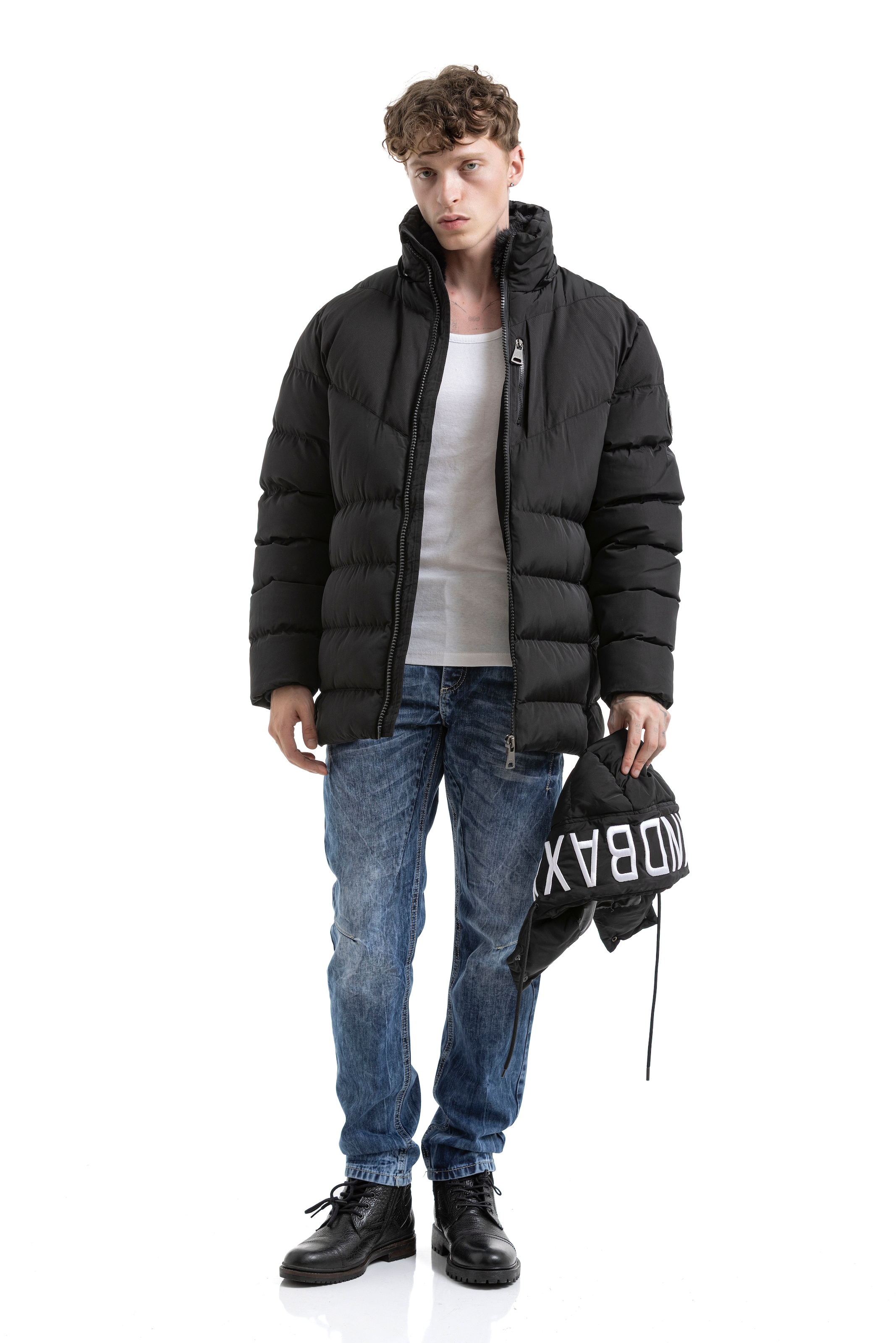 Cipo & Baxx Steppjacke mit Kapuze