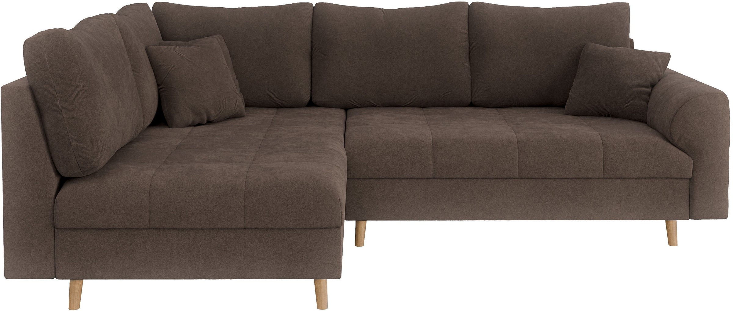 Home affaire Ecksofa »CHARRE L-Form mit Ottomane, Maße B/T/H: 231/161/81 cm günstig online kaufen