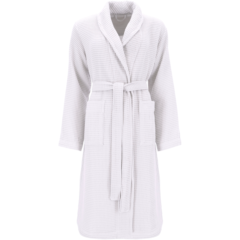 BUGATTI Damenbademantel »Lorrella« 1 Stk. tlg. weiß M Länge: 110 cm Damen Schalkragenmantel mit Waffelpiquéstruktur