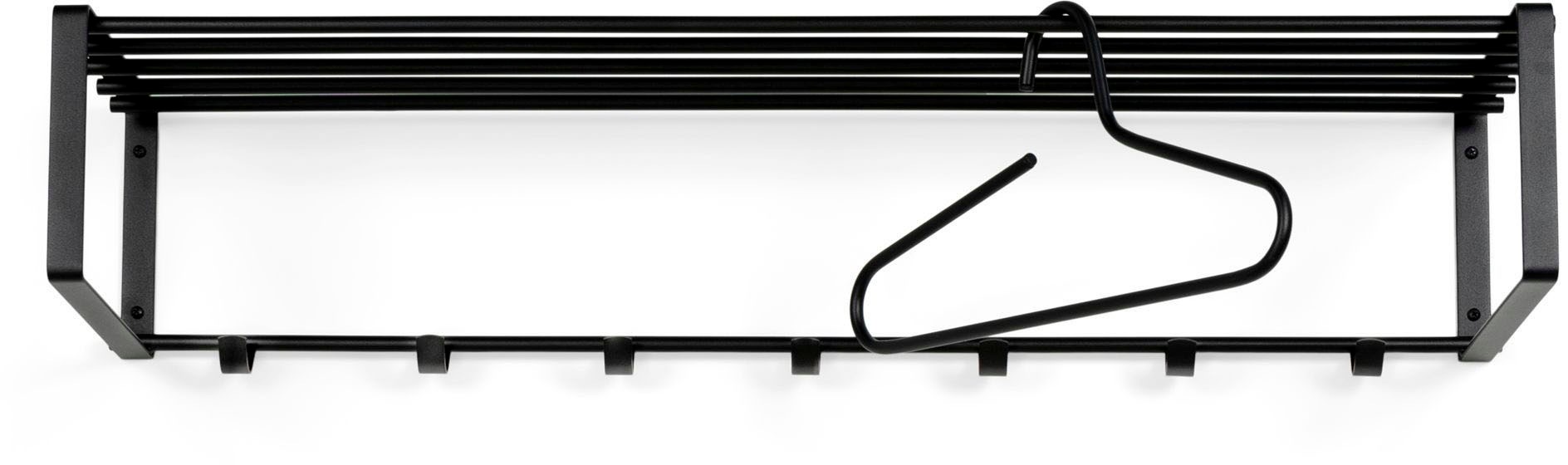 Spinder Design Garderobenleiste »REX« Wandgarderobe aus Stahl mit Hutablage günstig online kaufen