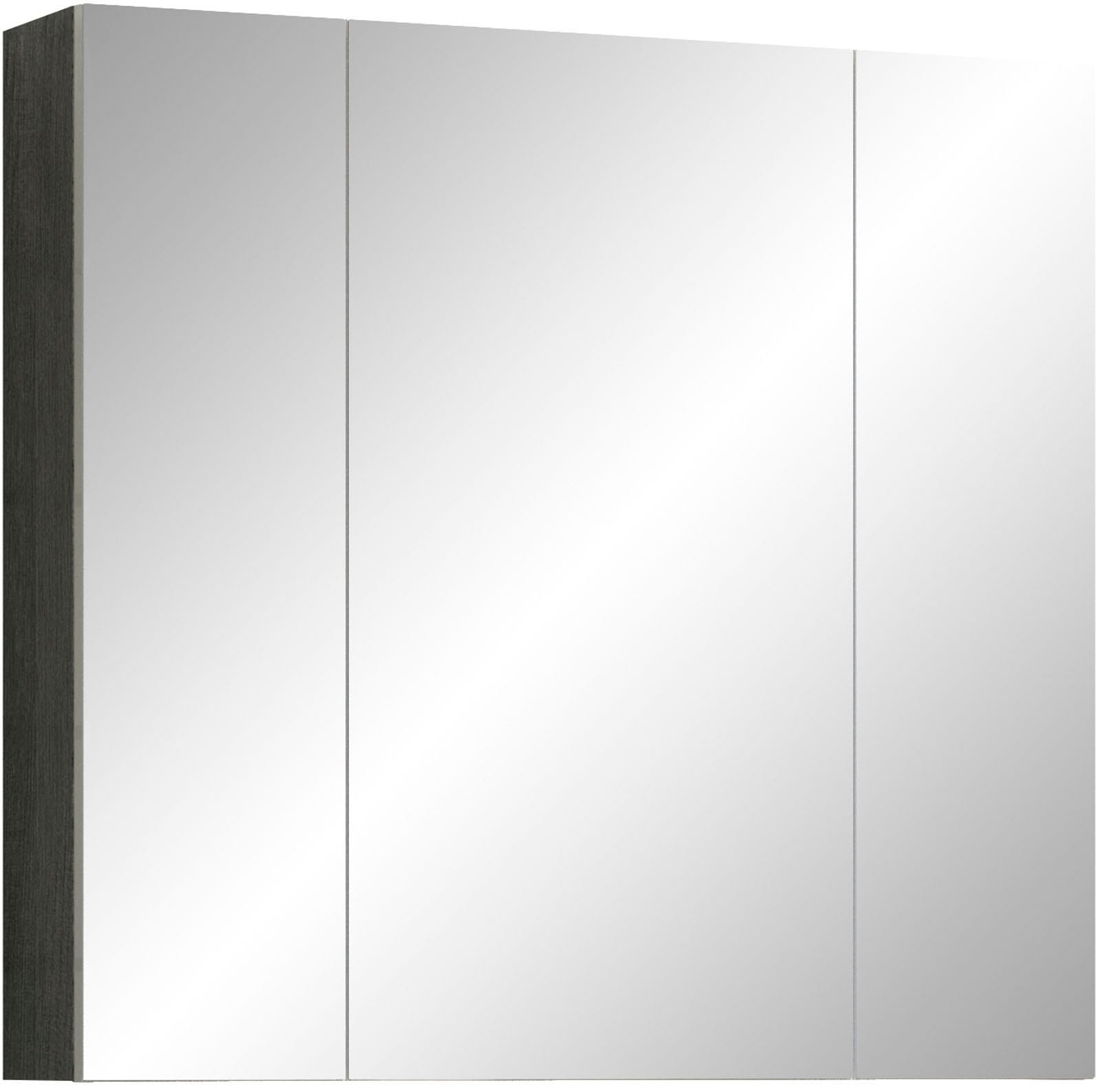 welltime Spiegelschrank »Ravenna«, Badezimmerschrank mit 3 Spiegelflächen - Maße (B/T/H) 80/16/75 cm