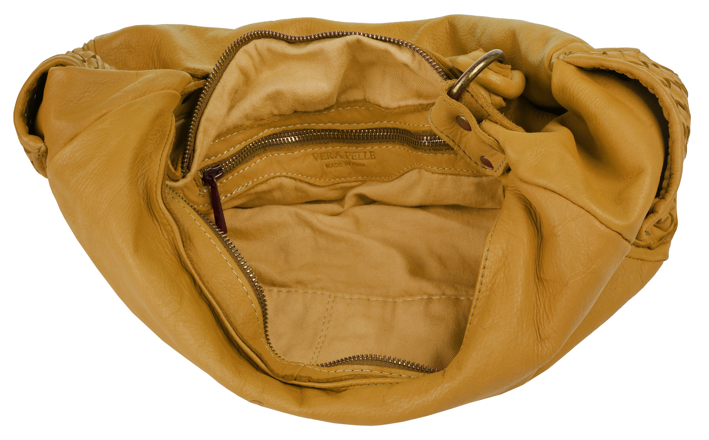 Samantha Look Henkeltasche echt Leder, Made in Italy