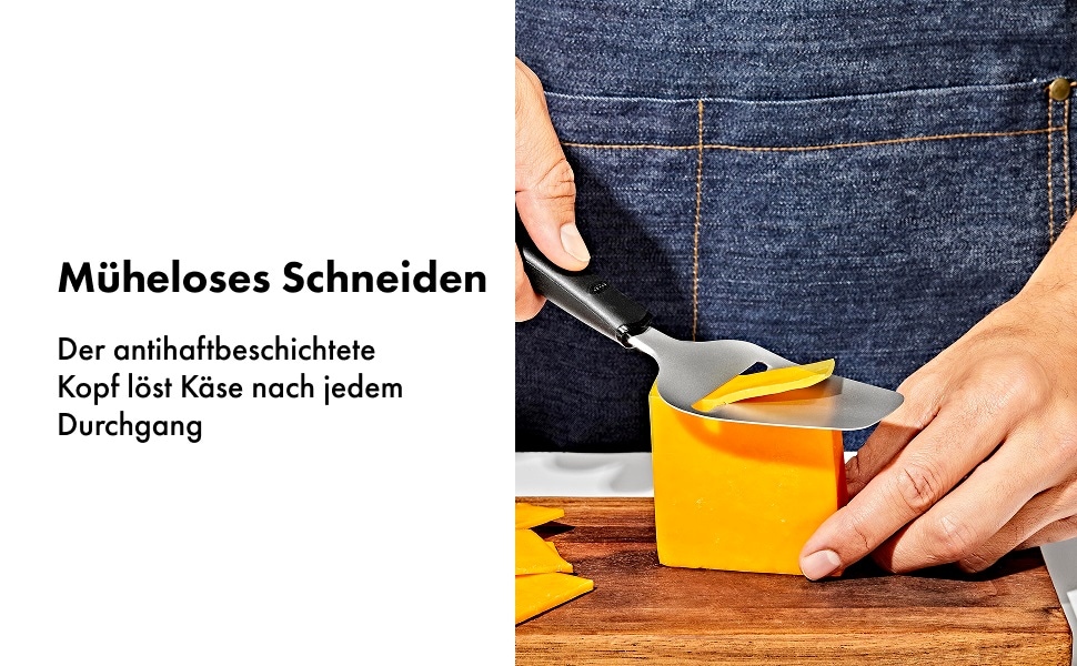 OXO Good Grips Käsehobel »OXO Antihaft Käseplane« scharfen Klinge und Antihaftkopf bietet müheloses Schneiden
