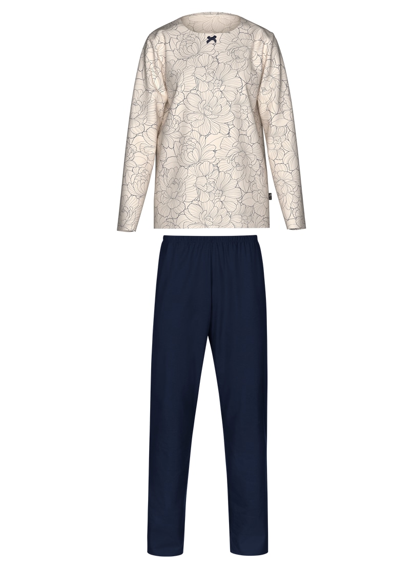 Trigema Schlafanzug »TRIGEMA Pyjama mit Allover Blumen Print« 1 Stk. tlg.,
