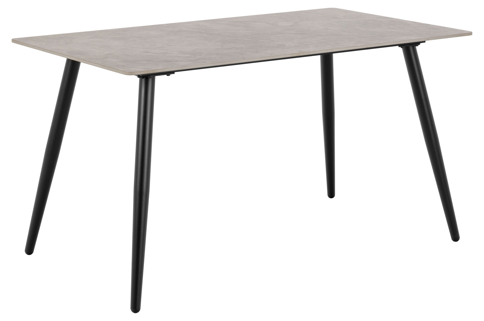 ACTONA GROUP Esszimmer-Set »Essgruppe, Speisetisch mit Stühlen«, (Komplett-Set, 5 St., 1x Tisch + 4x Stühle), Rechteckig Esstisch+4x Stühle, grau keramik, dunkelgrau,140x80x75cm