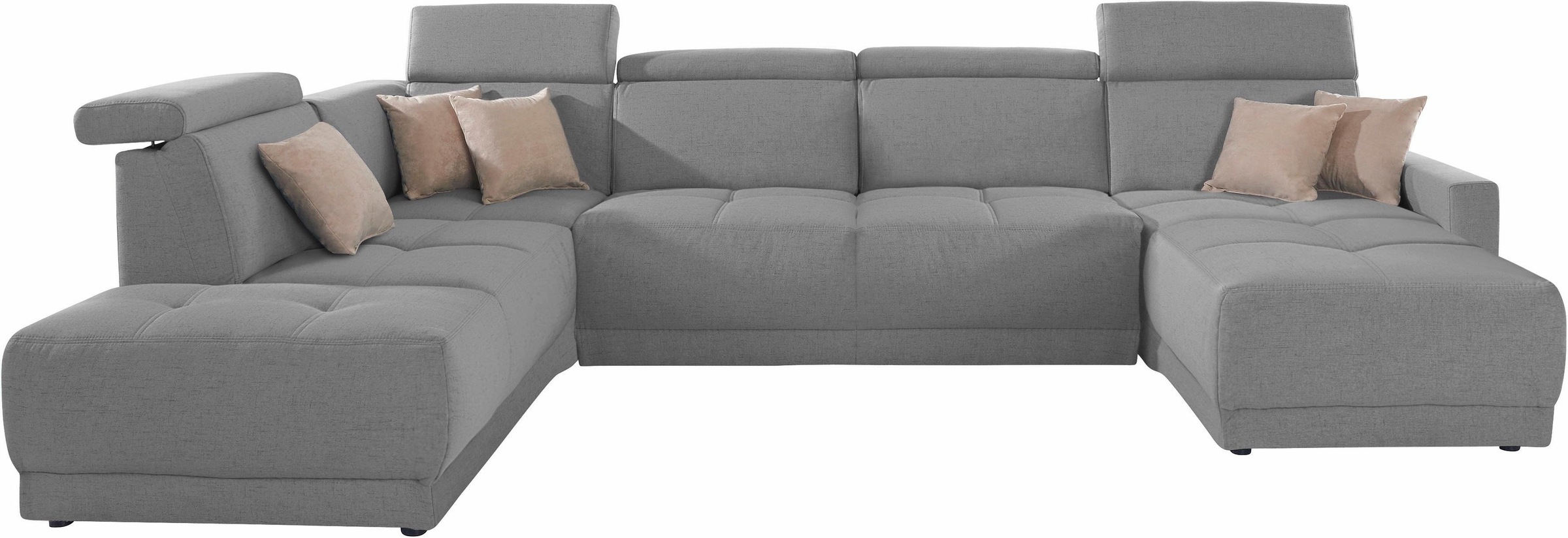 DOMO collection Wohnlandschaft »Ava moderne Sitzheftung mit toller Doppelna günstig online kaufen