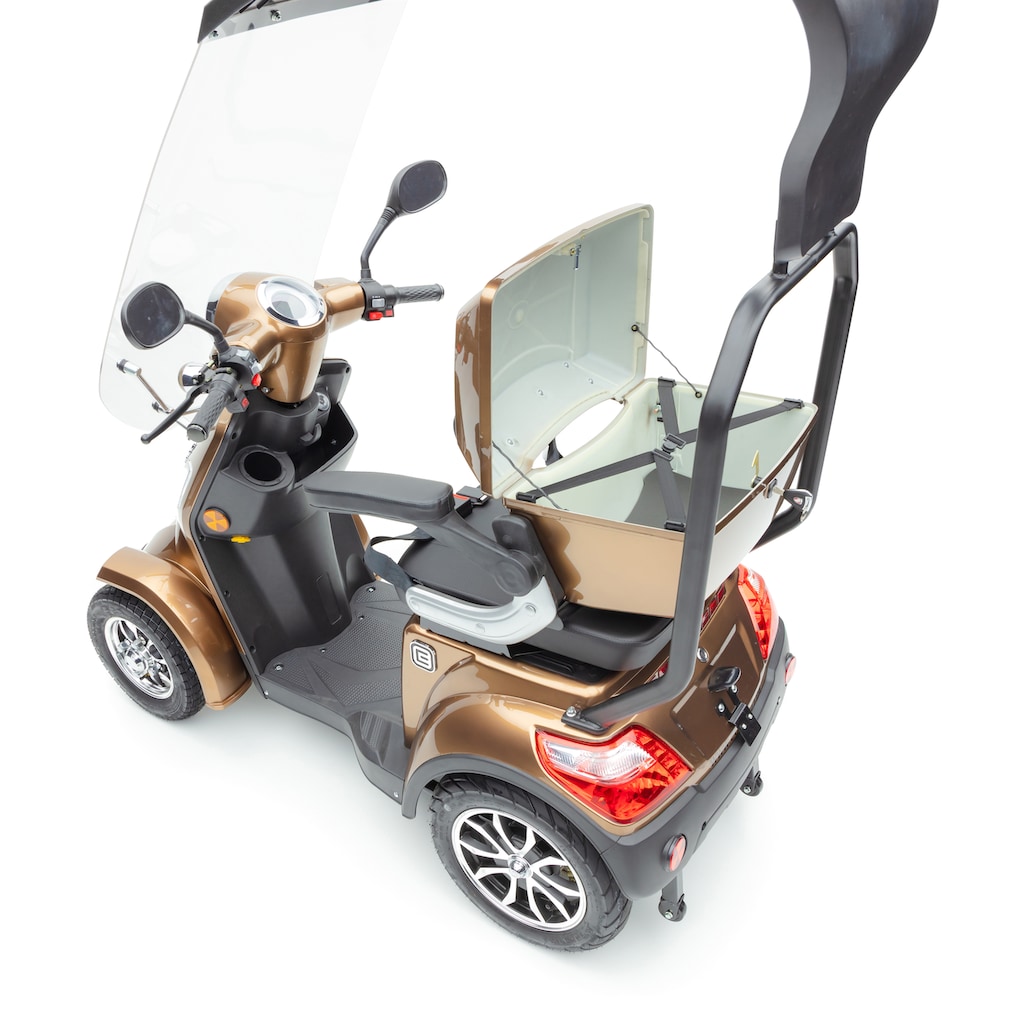 ECONELO Elektromobil »Seniorenmobil JD 4000«, 1000 W, 25 km/h, (mit Topcase)