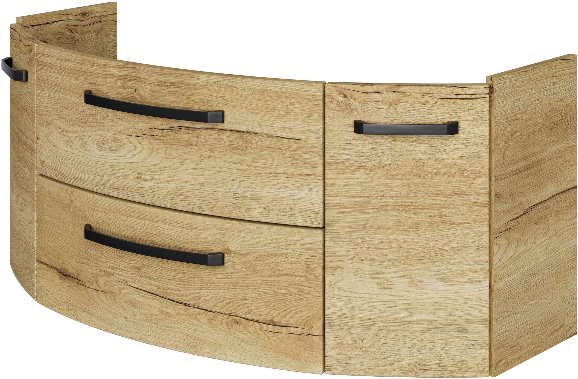 Saphir Waschtisch »Serie 4010 Keramik-Waschtisch mit Unterschrank, 120,5 cm breit«, Waschplatz mit 2 Türen, 2 Schubladen, Badmöbel-Set mit Waschtisch