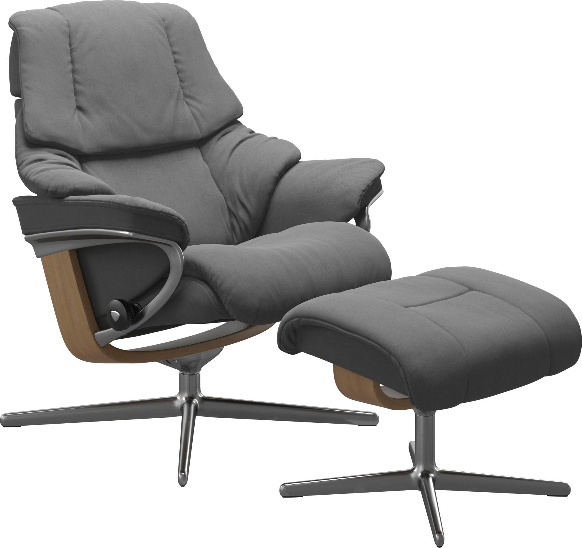 Stressless® Fußhocker »Reno«, mit Cross Base, Größe S, M & L, Holzakzent Eiche
