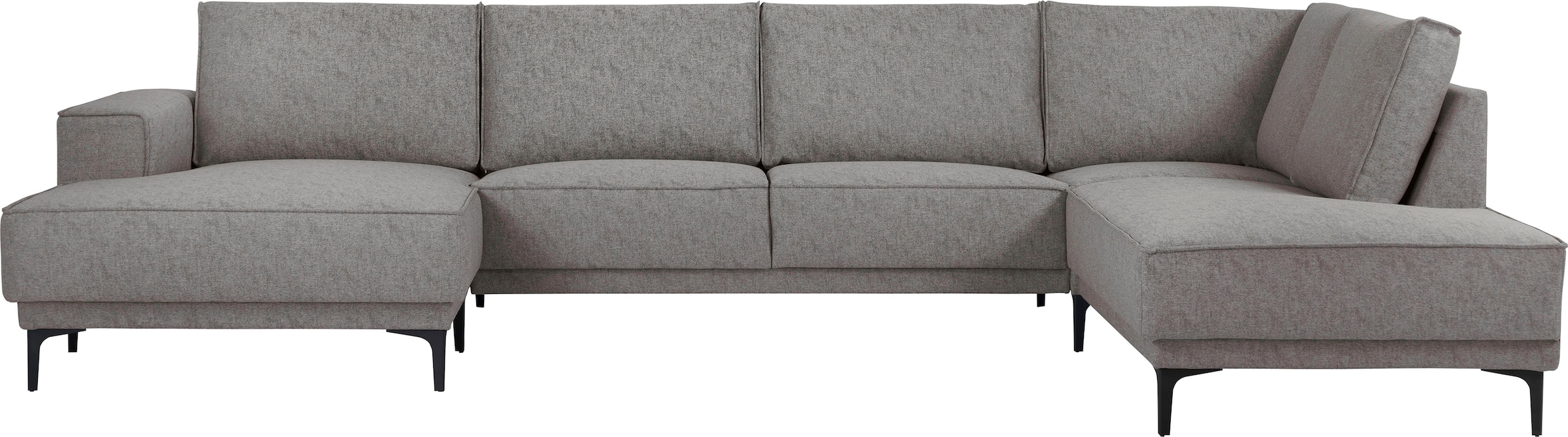 OTTO home Wohnlandschaft »XXL Sofa Oland, Struktur, Flachgewebe, Luxus-Micr günstig online kaufen