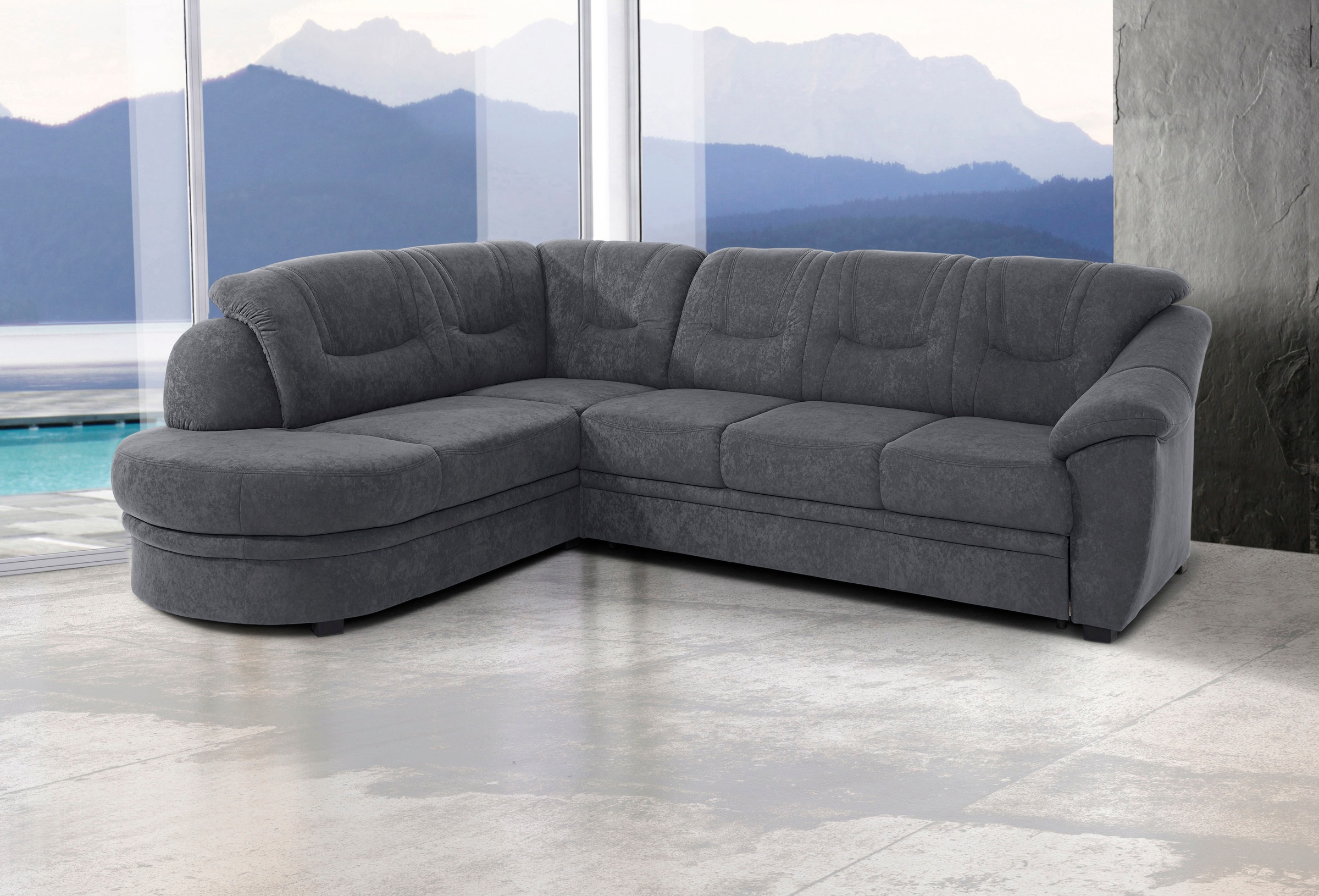 sit&more Ecksofa "Savoni L-Form", wahlweise mit Bettfunktion günstig online kaufen