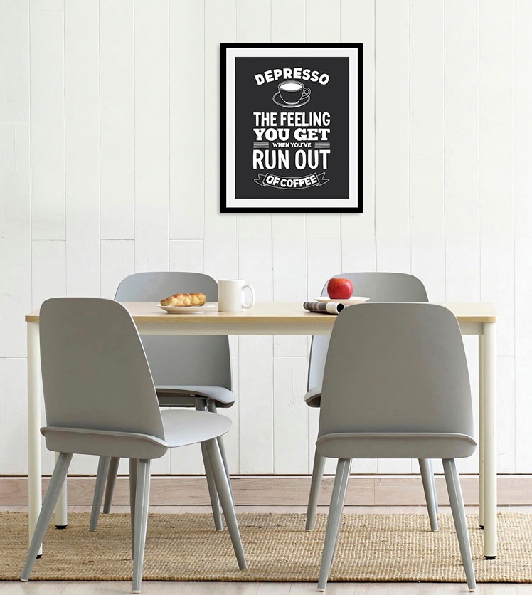queence Bild »Despresso« Humor   Kaffee   Kaffee Bilder   Schriftzug   Schr günstig online kaufen