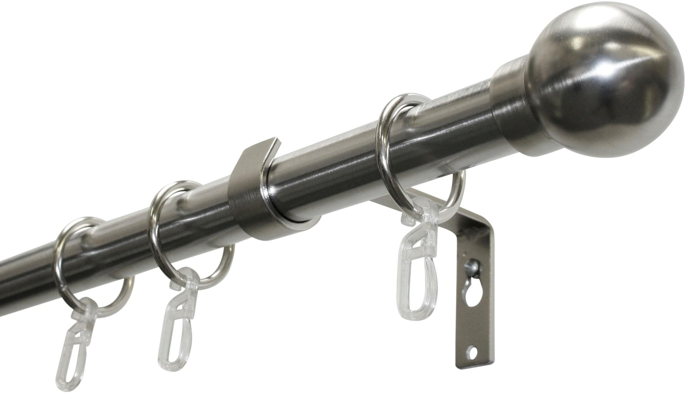 GARDINIA Gardinenstange »Set Metall« Ø 19 mm 1 läufig-läufig Fixmaß 1-Lauf