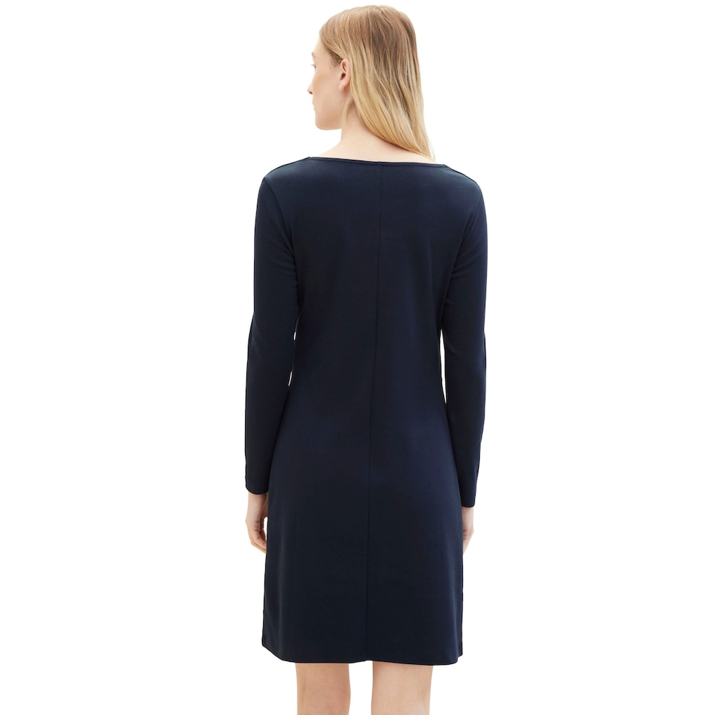 TOM TAILOR Jerseykleid, mit eckigem Ausschnitt