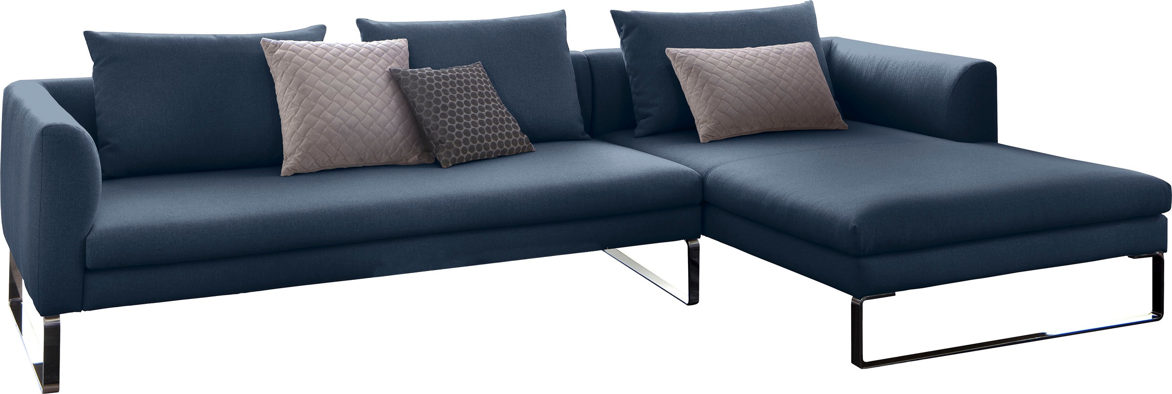 3C Candy Ecksofa "Avola modern elegantes Designsofa mit Bügelfuß, L-Form", günstig online kaufen