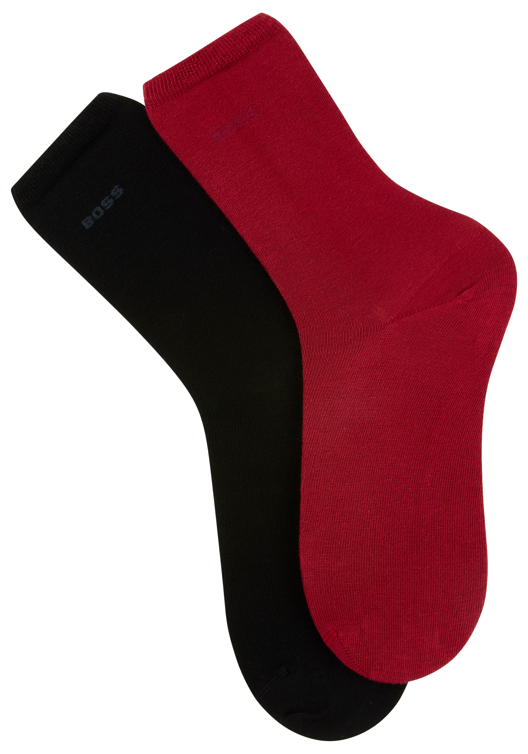 BOSS Businesssocken »2P RS Uni Logo CC W«, (Packung, 2 Paar, 2er Pack), mit BOSS Schriftzug