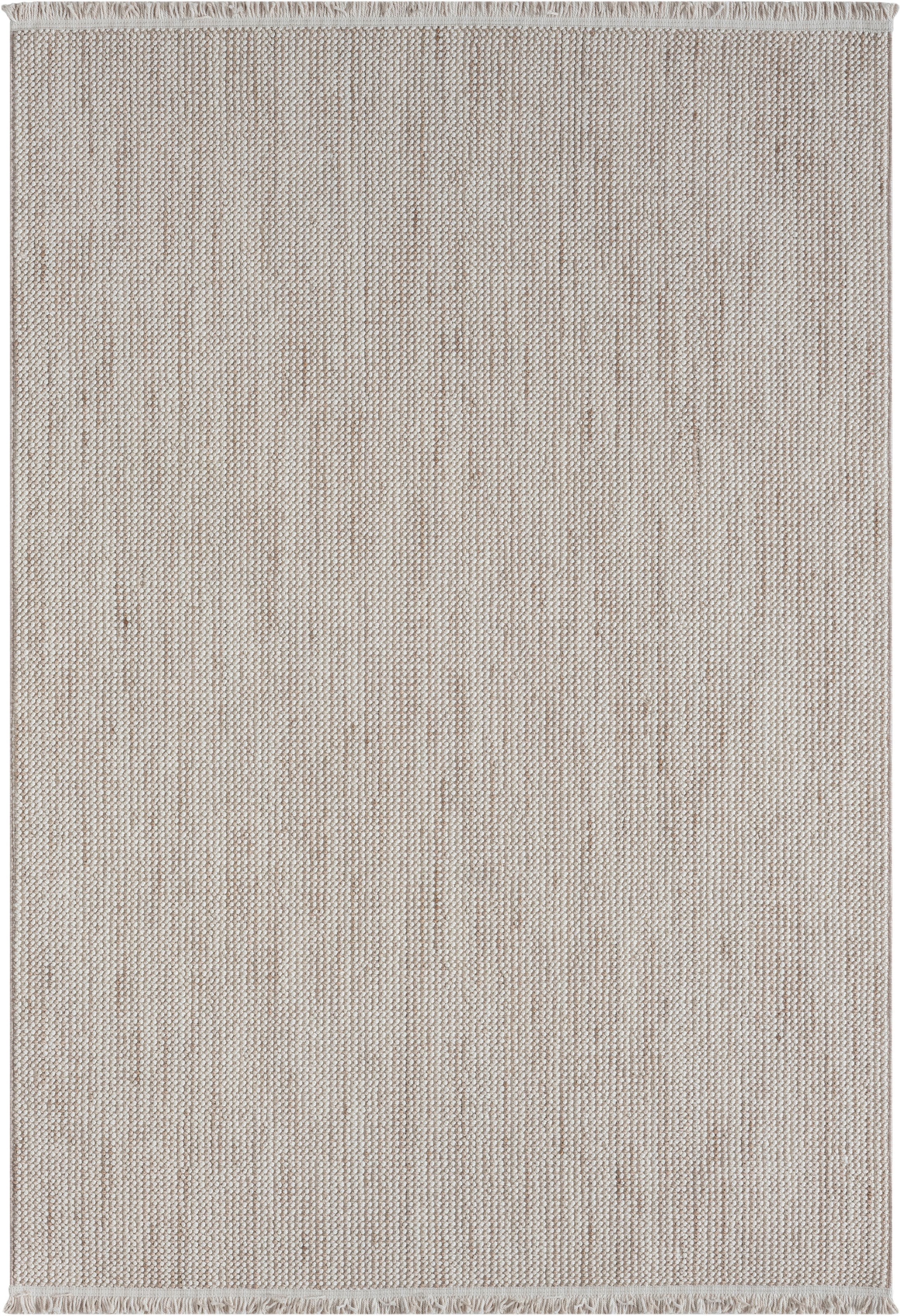 Myflair Möbel & Accessoires Teppich »Ava«, rechteckig, 7 mm Höhe, Uni Farben, meliert, Sisal-Optik, auch in rund erhältlich, mit Fransen