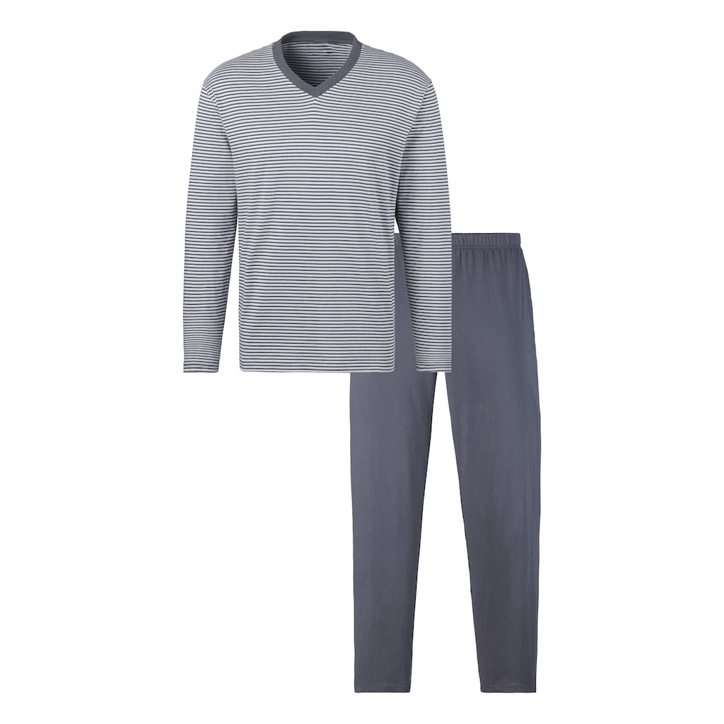 le jogger® Pyjama, (Packung, 4 tlg., 2 Stück)