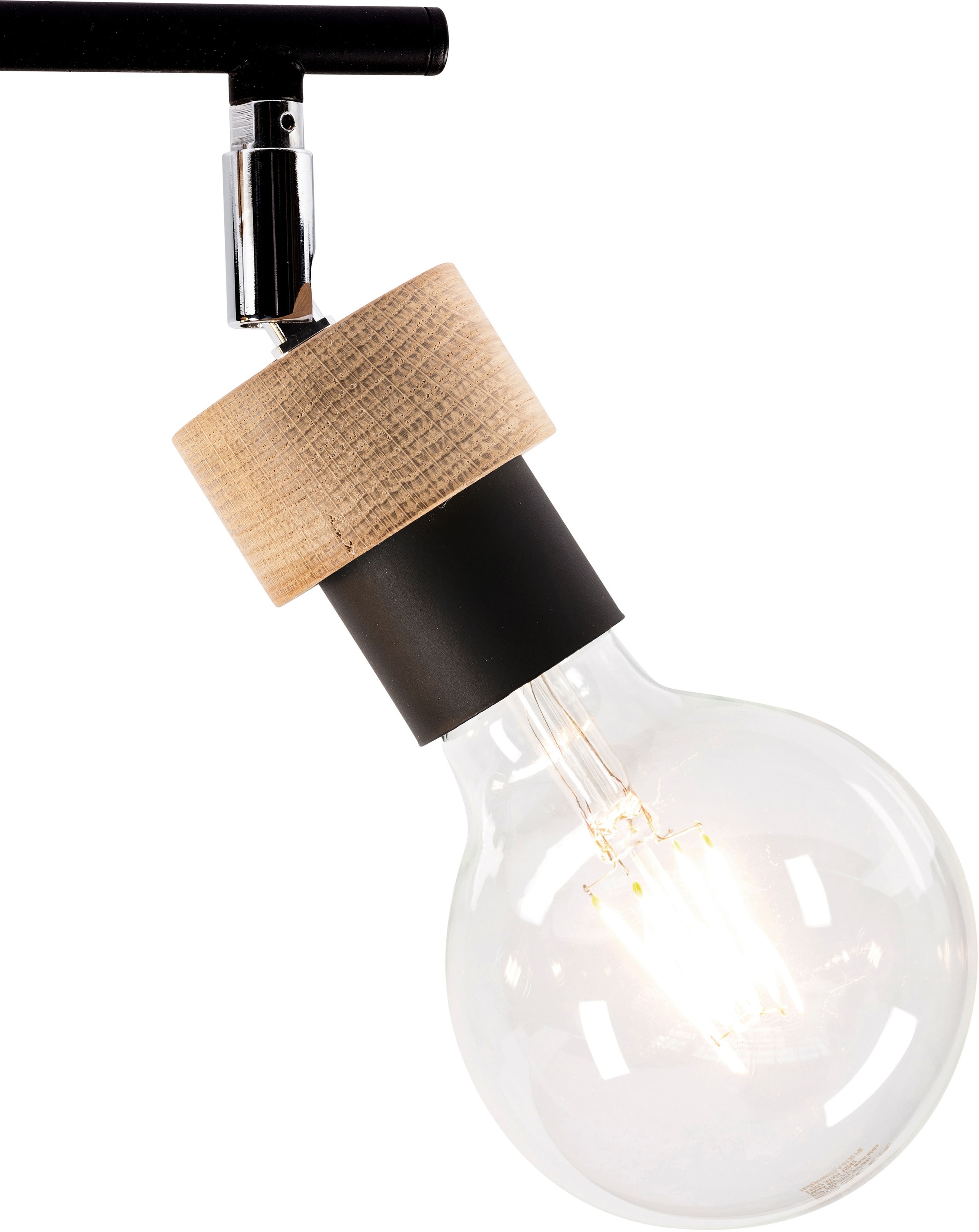 BRITOP LIGHTING Deckenleuchte »MARJOLAINE«, Leuchtmittel E27 | Leuchtmittel wechselbar-ohne Leuchtmittel, Bewegliche Spots, aus Eichenholz, Nachhaltig mit FSC®-Zertifikat