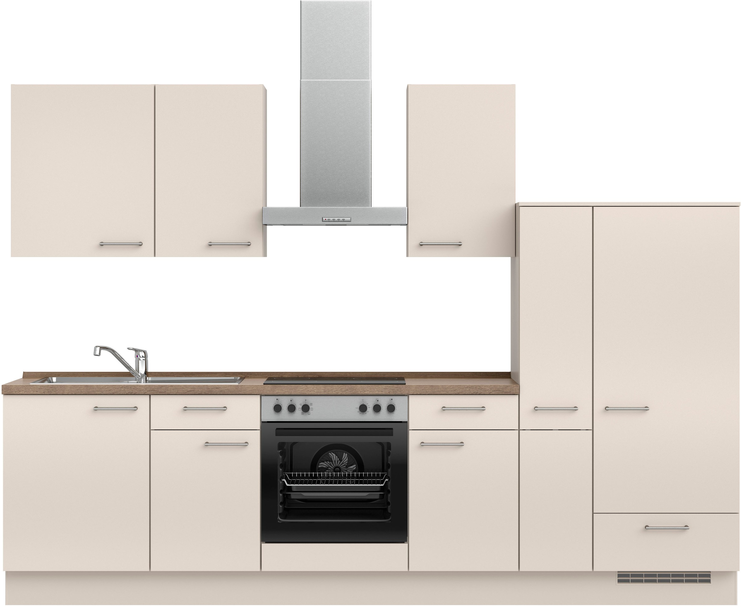 nobilia® Küchenzeile »"Laser I", Ausrichtung wählbar, Breite 300 cm«, vormo günstig online kaufen