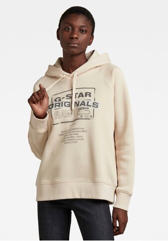 G-Star RAW Sweatshirt »Hoodie Originals loose«, mit Kapuze und G-Star Frontdruck kaufen