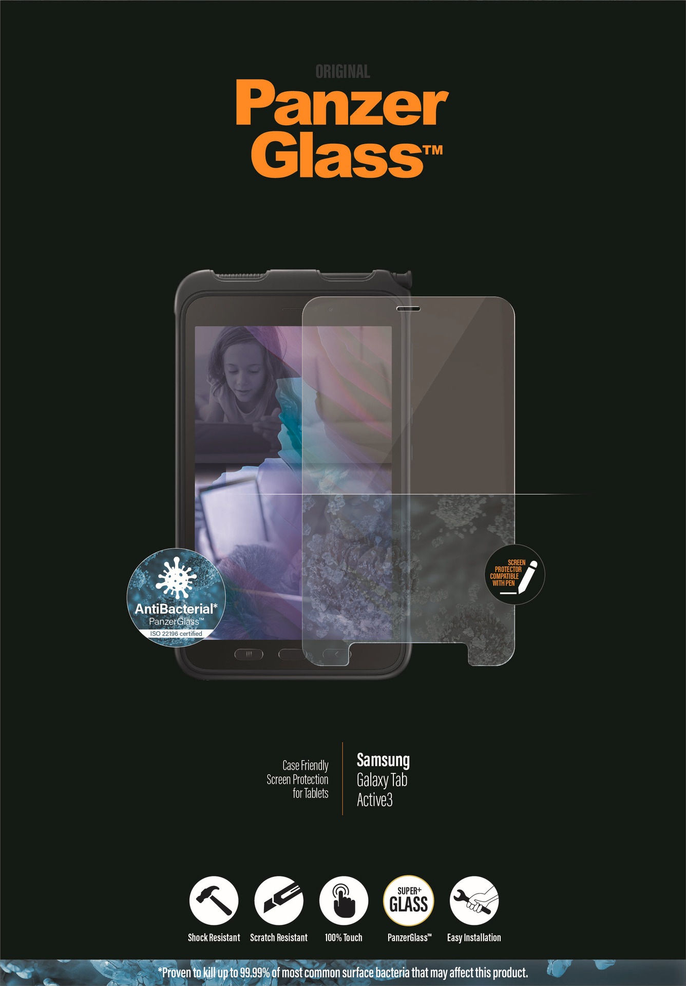 PanzerGlass Displayschutzfolie »Display-Schutzfolie«, für Samsung Galaxy Tab Active 3, Displayschutz