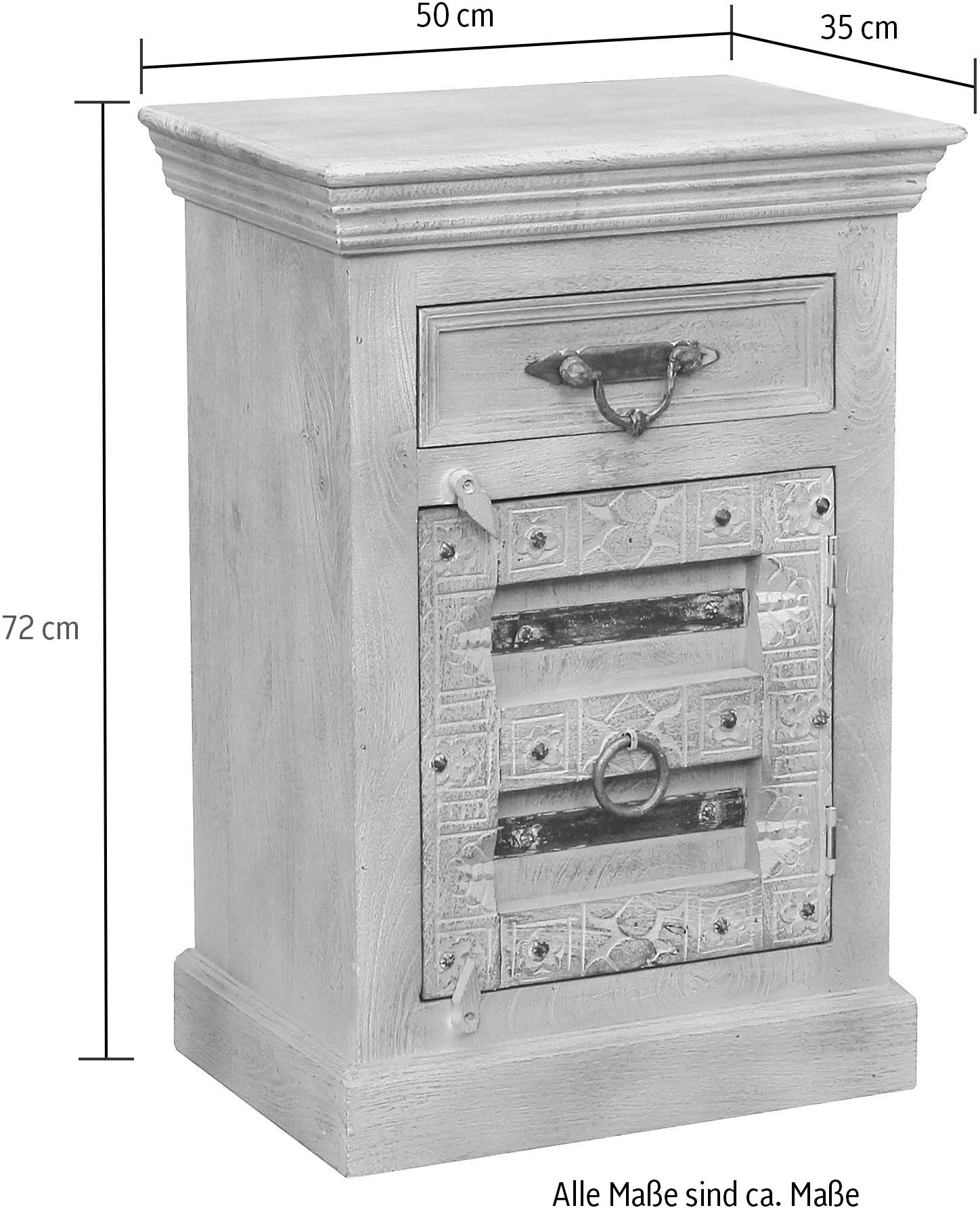 SIT Kommode »Daipur« mit aufwändigen Schnitzereien versehen