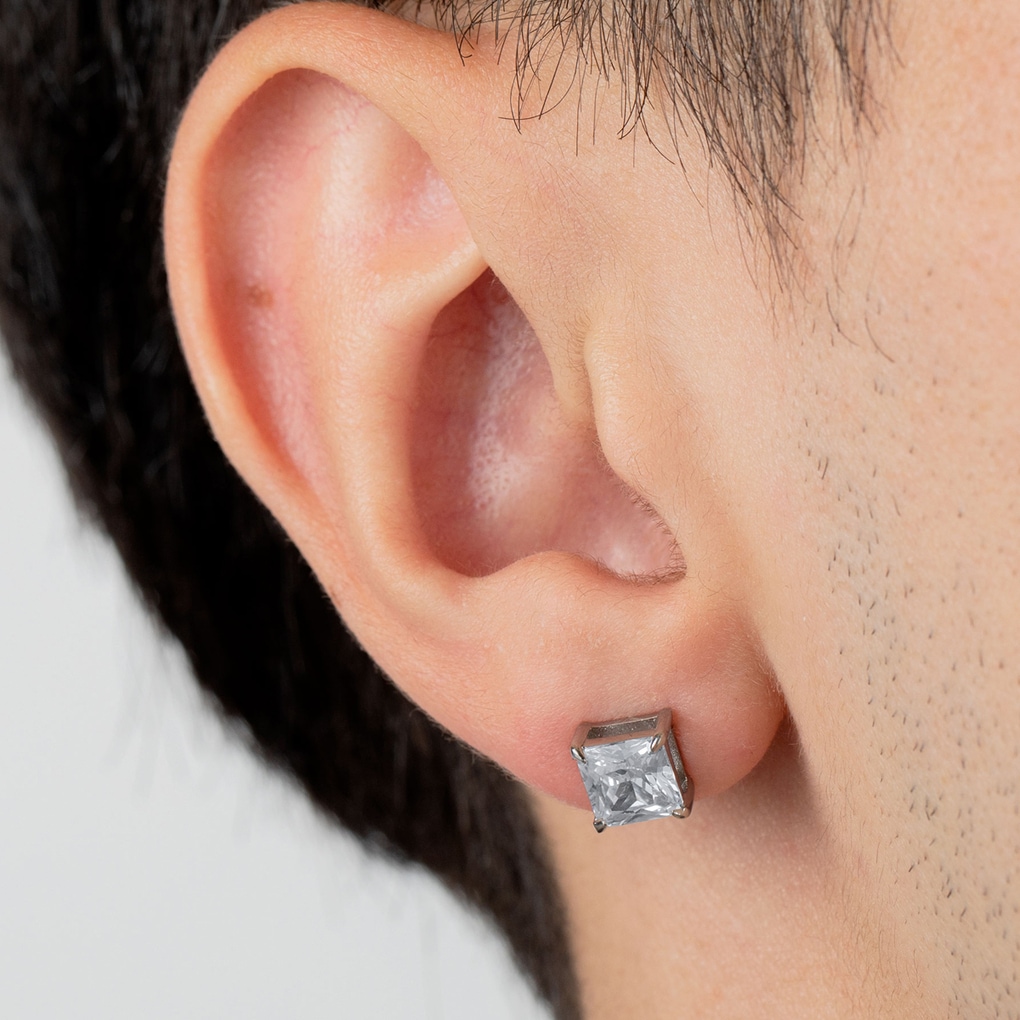 Lotus Paar Ohrstecker »Men's Earrings« mit Glasstein