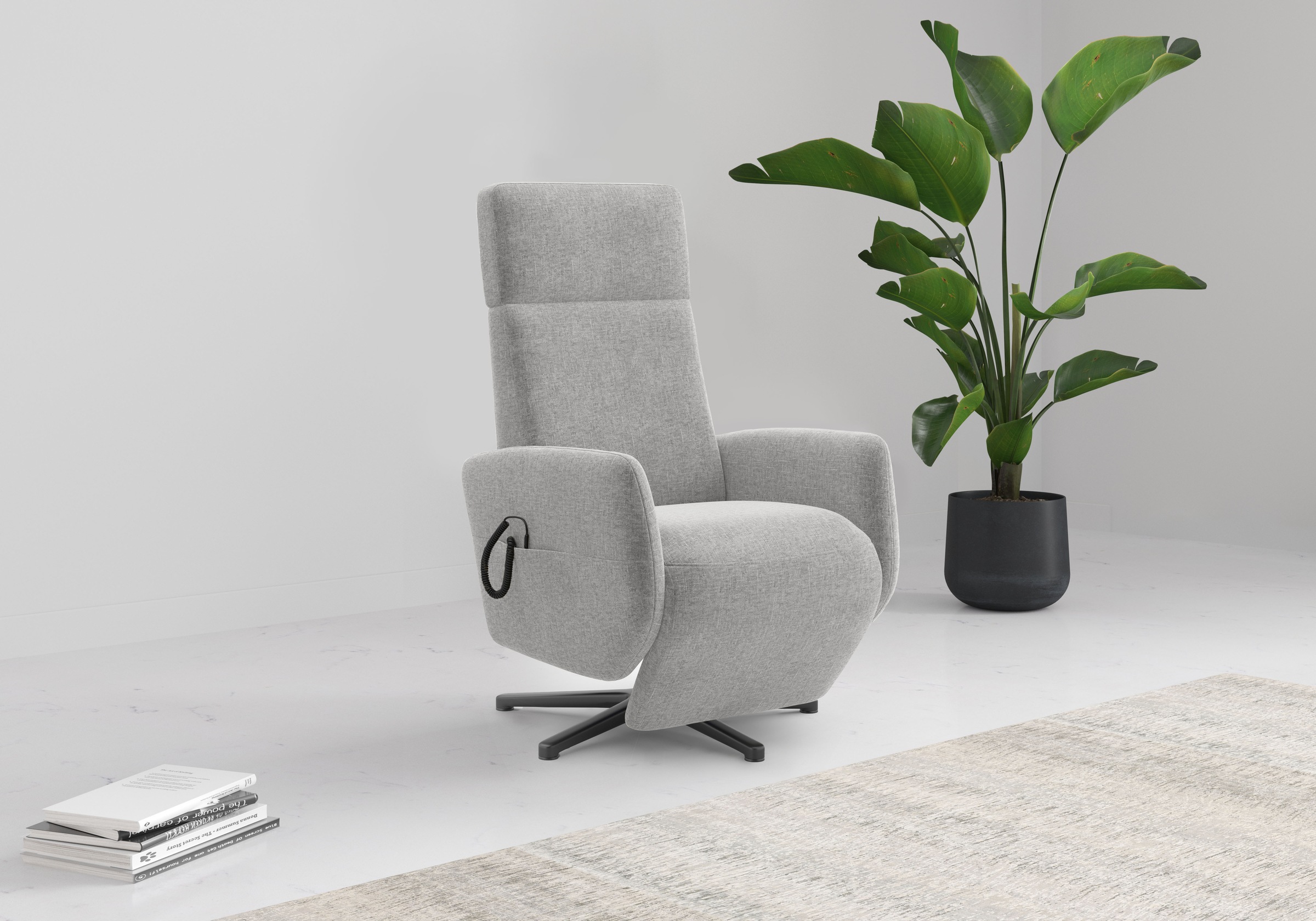 Home affaire TV-Sessel »Rochelle, inkl. Kopfteilverstellung & 360° Drehfunk günstig online kaufen