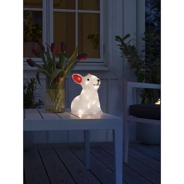 Kaninchen KONSTSMIDE kaufen Timer, aussen«, weiße warm »Osterdeko Dioden auf Rechnung 24 6h/9h Osterhase Acryl LED