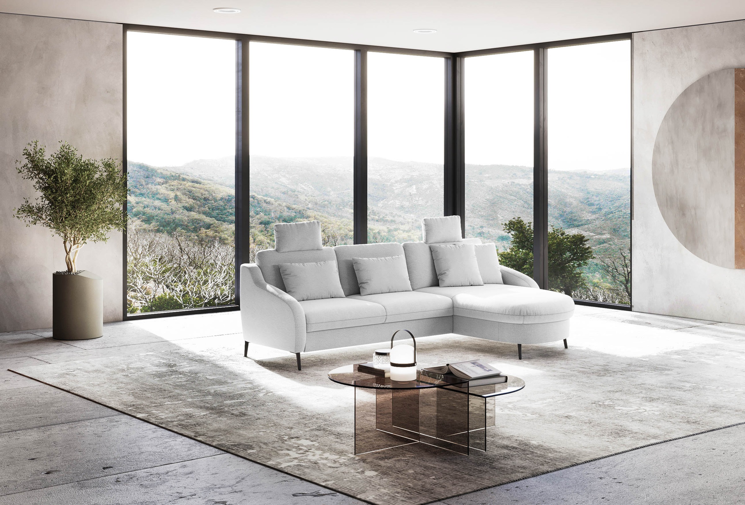 sit&more Ecksofa »Soul L-Form«, wahlweise mit Bettfunktion