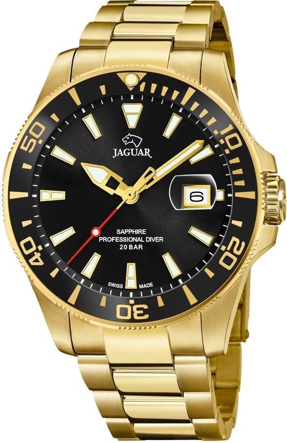 Jaguar Quarzuhr »Diver« Armbanduhr, Quarzuhr, Herrenuhr, Saphirglas, Swiss Made