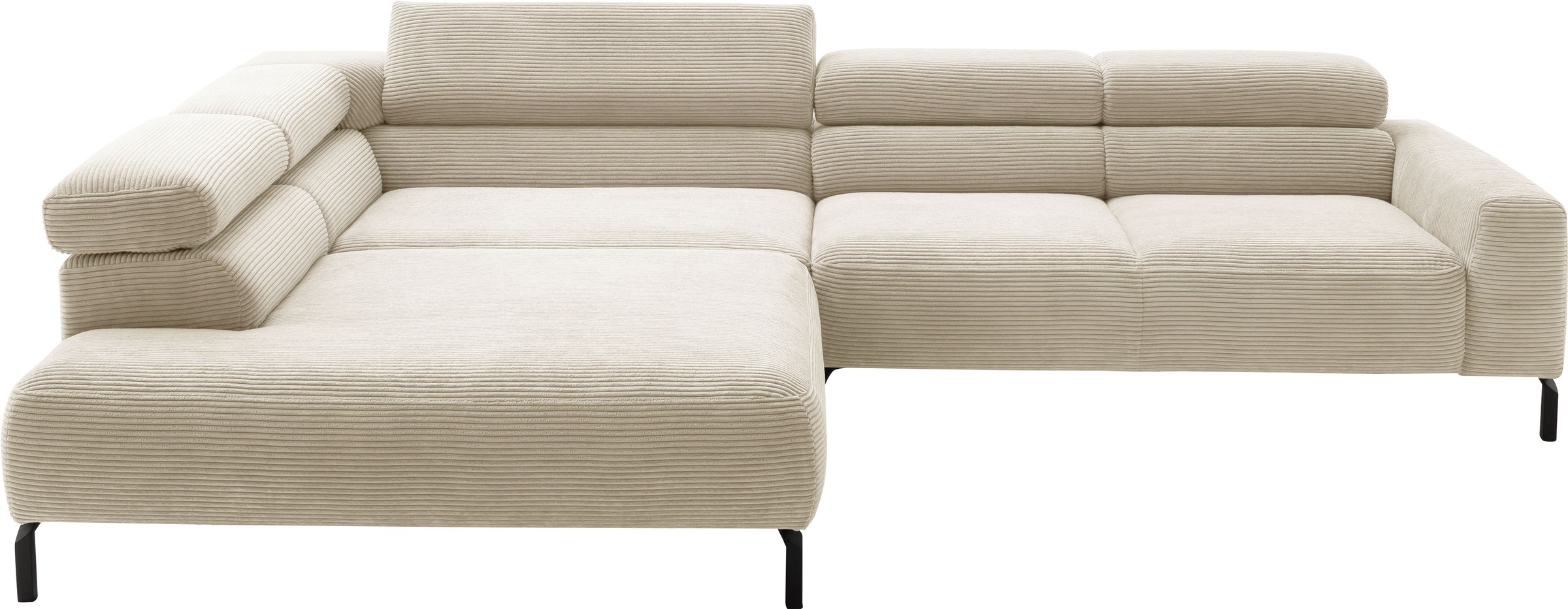 Places of Style Ecksofa »Antonelli, L-Form, inkl. Kopfteilverstellung, Brei günstig online kaufen